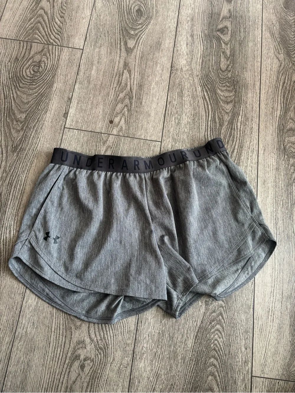 Under Armour Heather Gray Performance Running Shorts